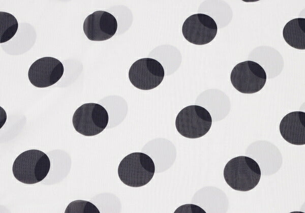 COMME des GARCONS Polka Dot Sheer Dress White Black Size M