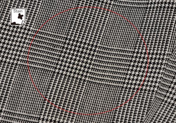 COMME des GARCONS Wool Check Tuck Pants Black Size S
