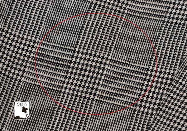 COMME des GARCONS Wool Check Tuck Pants Black Size S