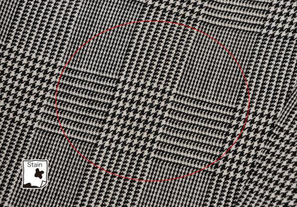 COMME des GARCONS Wool Check Tuck Pants Black Size S