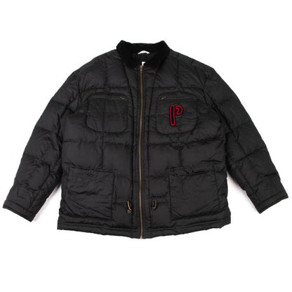 Papas Logo Patch Detachable Liner Down Jacket Black Size L