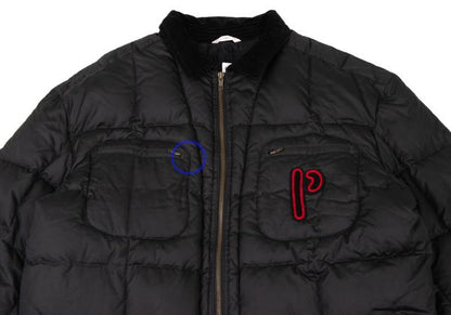 Papas Logo Patch Detachable Liner Down Jacket Black Size L