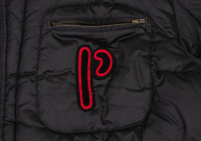Papas Logo Patch Detachable Liner Down Jacket Black Size L