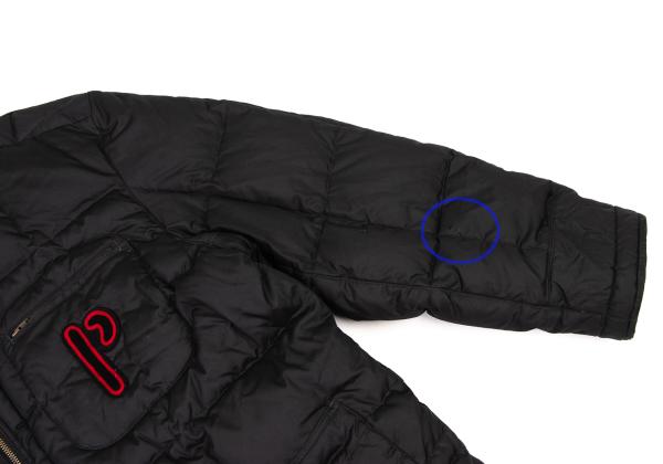 Papas Logo Patch Detachable Liner Down Jacket Black Size L
