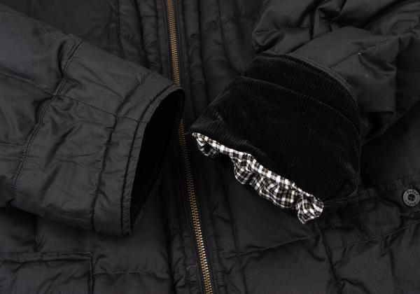 Papas Logo Patch Detachable Liner Down Jacket Black Size L