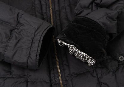 Papas Logo Patch Detachable Liner Down Jacket Black Size L