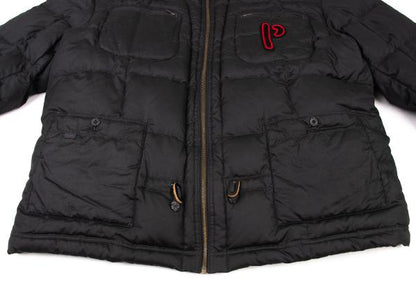 Papas Logo Patch Detachable Liner Down Jacket Black Size L