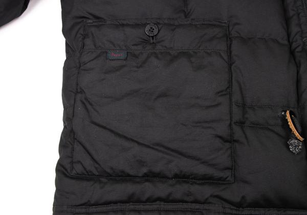 Papas Logo Patch Detachable Liner Down Jacket Black Size L