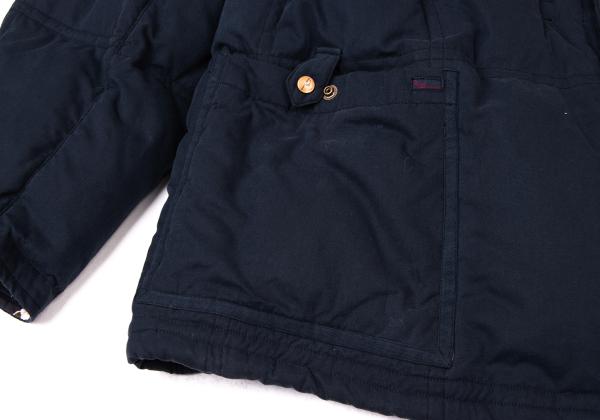 Papas Floral Lining Down Jacket Navy Size L