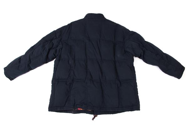 Papas Floral Lining Down Jacket Navy Size L