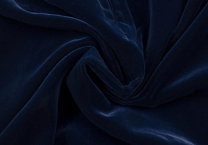 COMME des GARCONS Velour Round Collar Maxi Dress Blue Size S