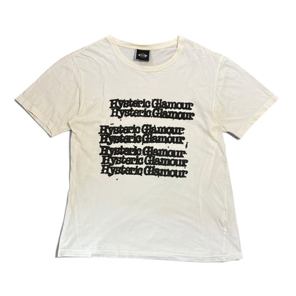 Hysteric Glamour Distorted Logo Y2K T-Shirt Size M
