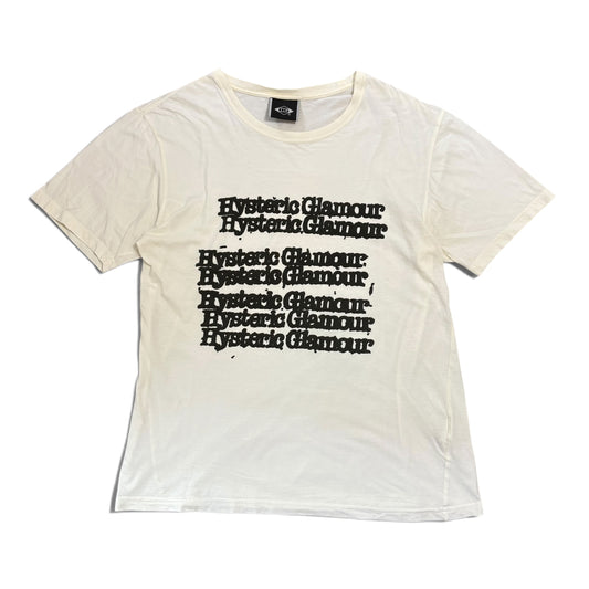 Hysteric Glamour Distorted Logo Y2K T-Shirt Size M