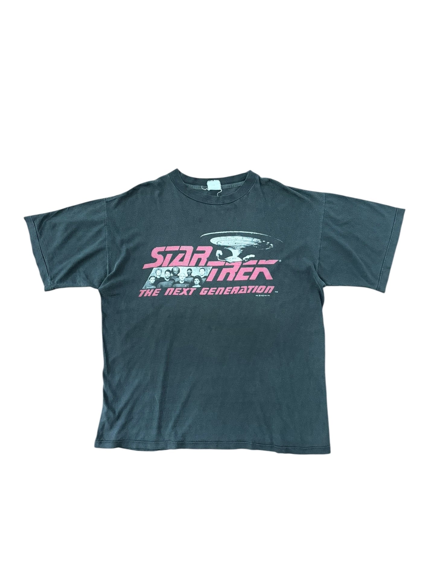 STAR TREK 90s The Next Generation Faded Pink Print Size XL