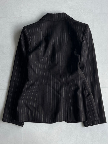 Katharine Hamnett London Black Stripe Jacket Size M