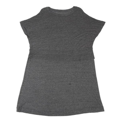 ISSEY MIYAKE HaaT Rayon Silk Layered 1/2 Dress Gray Size 2