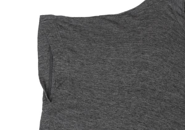 ISSEY MIYAKE HaaT Rayon Silk Layered 1/2 Dress Gray Size 2