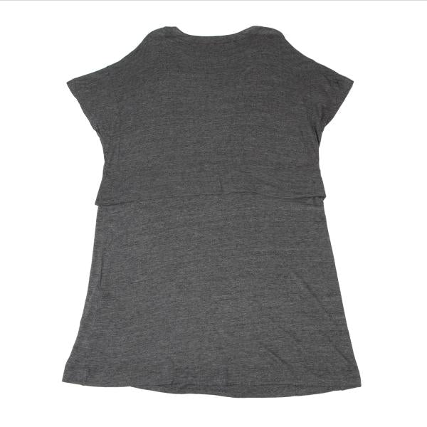 ISSEY MIYAKE HaaT Rayon Silk Layered 1/2 Dress Gray Size 2