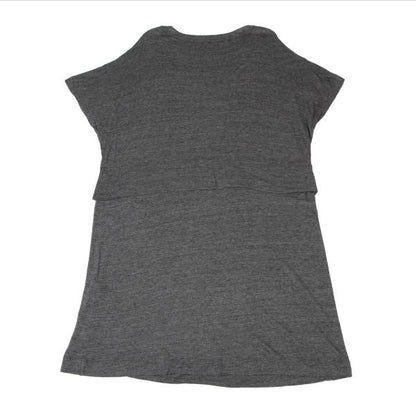 ISSEY MIYAKE HaaT Rayon Silk Layered 1/2 Dress Gray Size 2