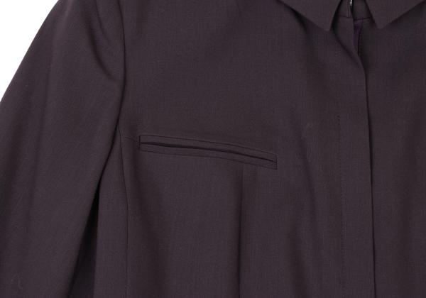 KENZO Wool Zip-Up Jacket Purple Size 42