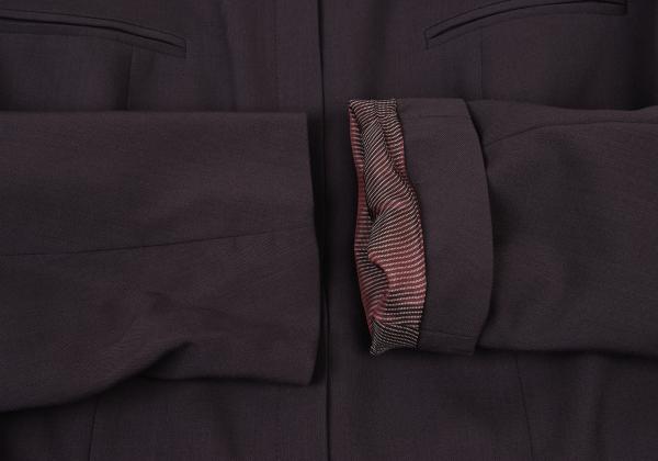 KENZO Wool Zip-Up Jacket Purple Size 42