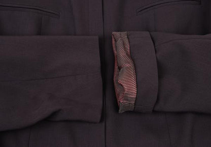 KENZO Wool Zip-Up Jacket Purple Size 42