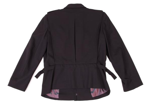 KENZO Wool Zip-Up Jacket Purple Size 42