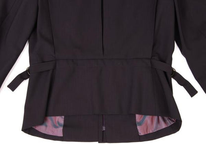 KENZO Wool Zip-Up Jacket Purple Size 42