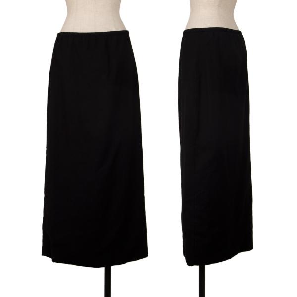 COMME des GARCONS Wool Stretch Layered Skirt Black Size S