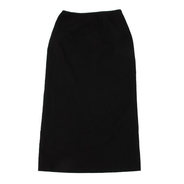 COMME des GARCONS Wool Stretch Layered Skirt Black Size S