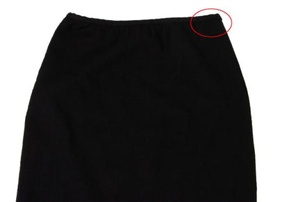 COMME des GARCONS Wool Stretch Layered Skirt Black Size S