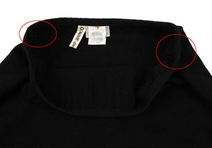 COMME des GARCONS Wool Stretch Layered Skirt Black Size S