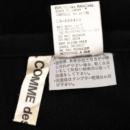 COMME des GARCONS Wool Stretch Layered Skirt Black Size S