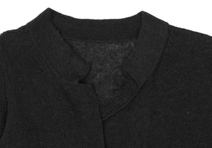 Yohji Yamamoto FEMME Silk Blend Panel Dress Black Size 2