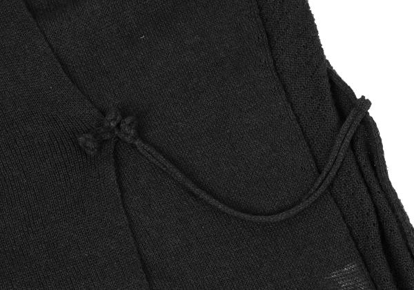 Yohji Yamamoto FEMME Silk Blend Panel Dress Black Size 2