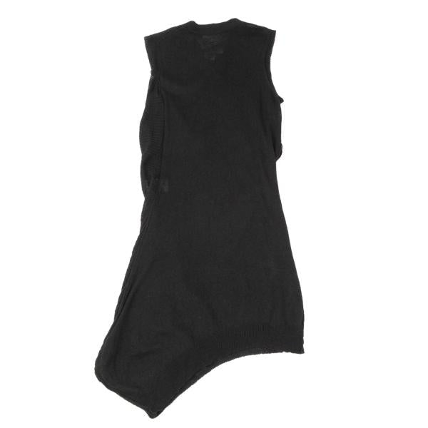 Yohji Yamamoto FEMME Silk Blend Panel Dress Black Size 2