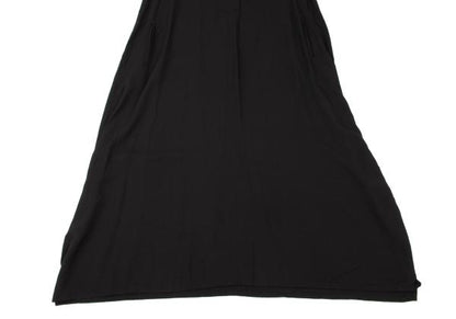 Y's Half-Zip Hooded Sleeveless Midi Dress Black Size 2