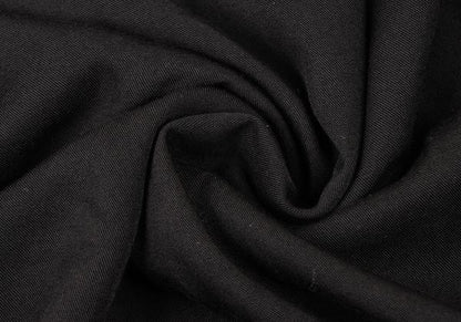 Y's Half-Zip Hooded Sleeveless Midi Dress Black Size 2