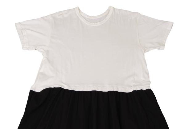 Y's Fringe Hem Design Midi Dress White Size 2