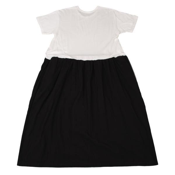 Y's Fringe Hem Design Midi Dress White Size 2