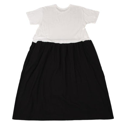 Y's Fringe Hem Design Midi Dress White Size 2