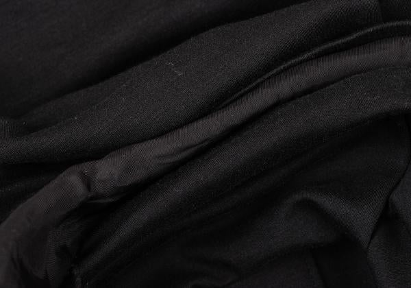 Y's Raw Edge Trim Sleeveless Tunic Black Blouse Size 2