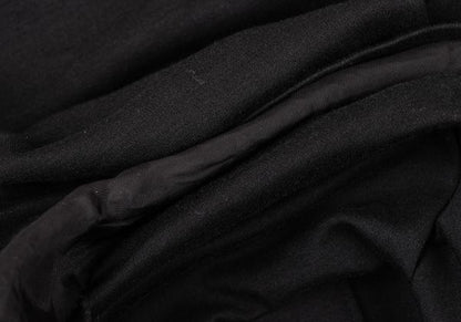 Y's Raw Edge Trim Sleeveless Tunic Black Blouse Size 2