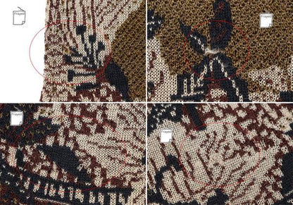 KENZO Rayon Cotton Flower Knit Tunic Gold Size L