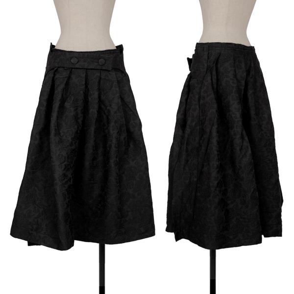 COMME des GARCONS 21AW Flower Jacquard Skirt Black Size S