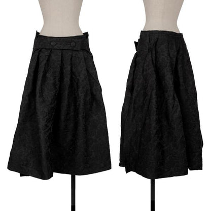 COMME des GARCONS 21AW Flower Jacquard Skirt Black Size S