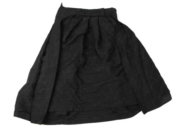 COMME des GARCONS 21AW Flower Jacquard Skirt Black Size S