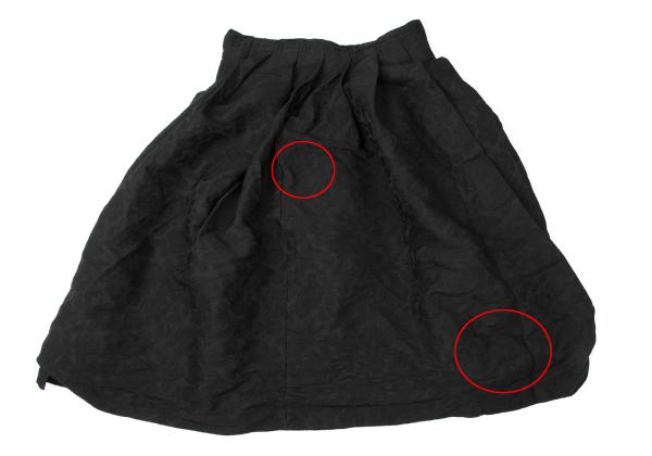 COMME des GARCONS 21AW Flower Jacquard Skirt Black Size S