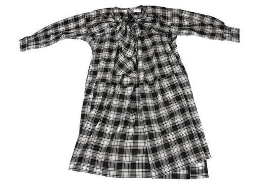 Comme des Garcons tao 23AW Ribbon Gather Check Dress Size S
