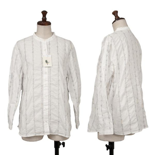 Mademoiselle NON NON Stripe Embroidered Shirt Multi Size L